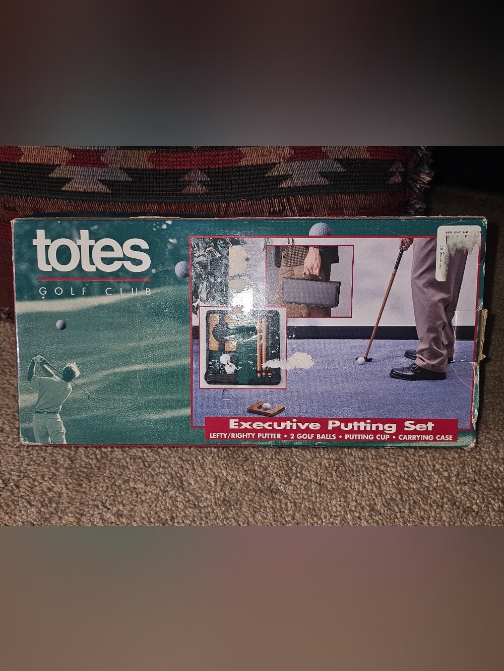 Vintage Totes Golf Club Executive Putting Set box